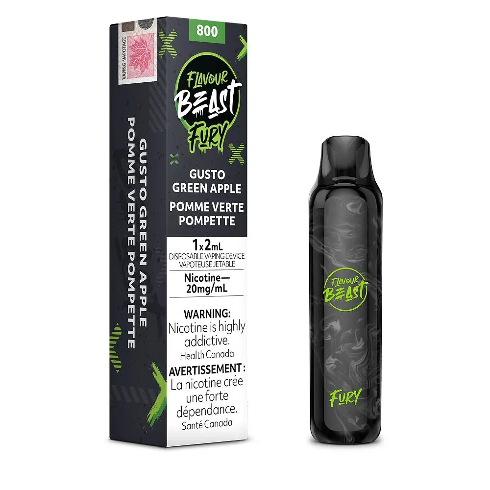 FLAVOUR BEAST 800 FURY GUSTO GREEN APPLE