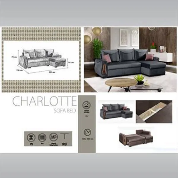 Trosa Grey Sofa Bed