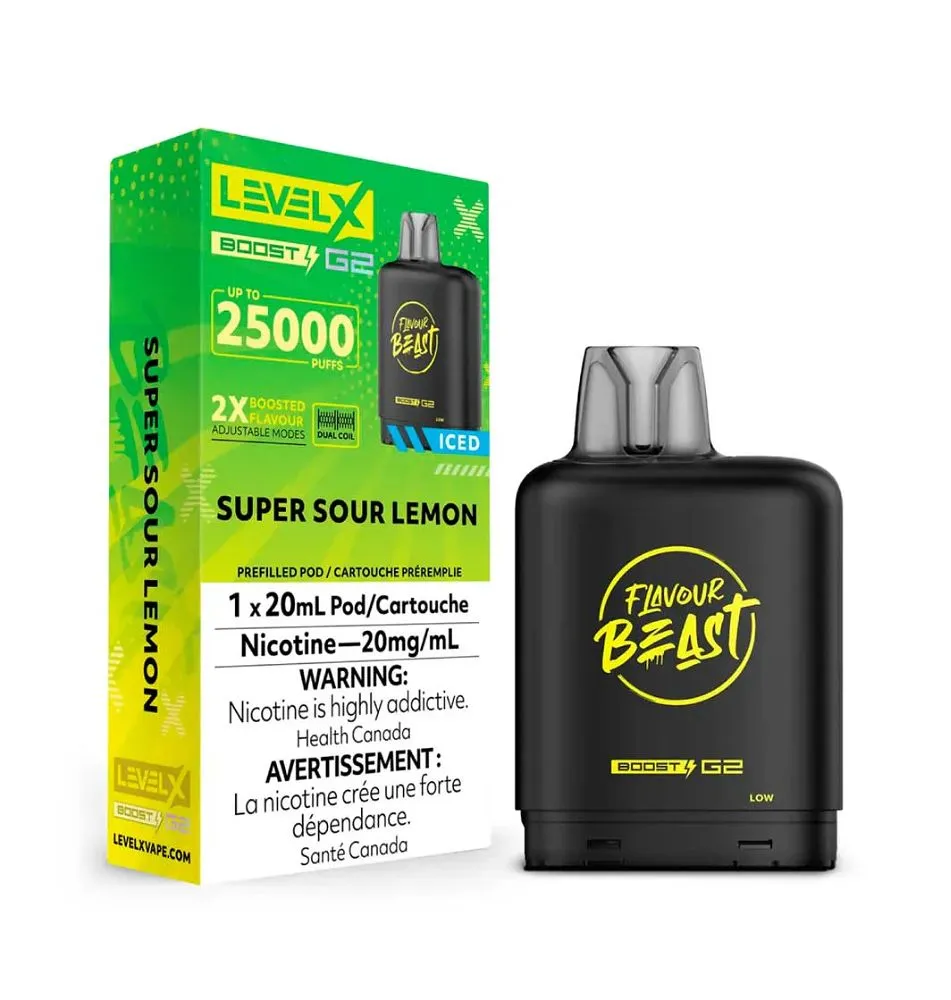 Level X Pod 25k Super Sour Lemon