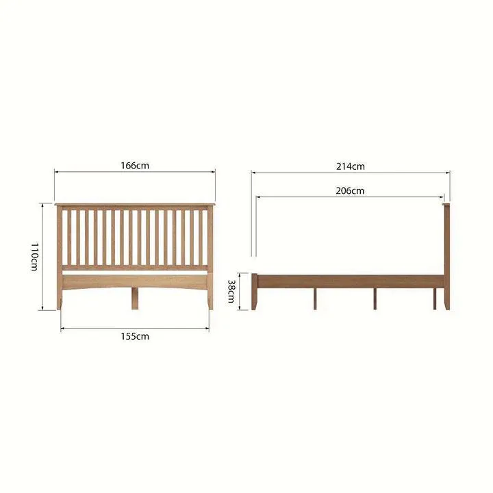 Norpa Oak King Size Bed