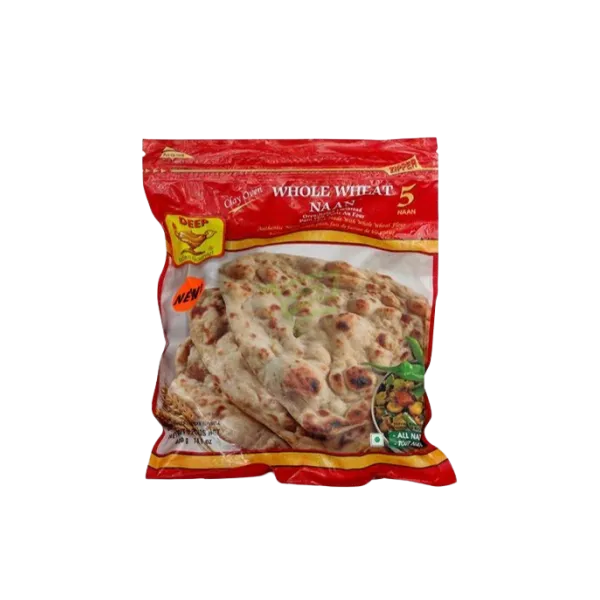 Deep Whole Wheat Naan 5 pieces 350g