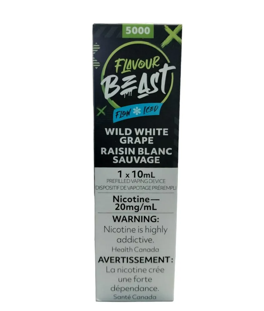 FLAVOUR BEAST 5000 WILD WHITE GRAPE