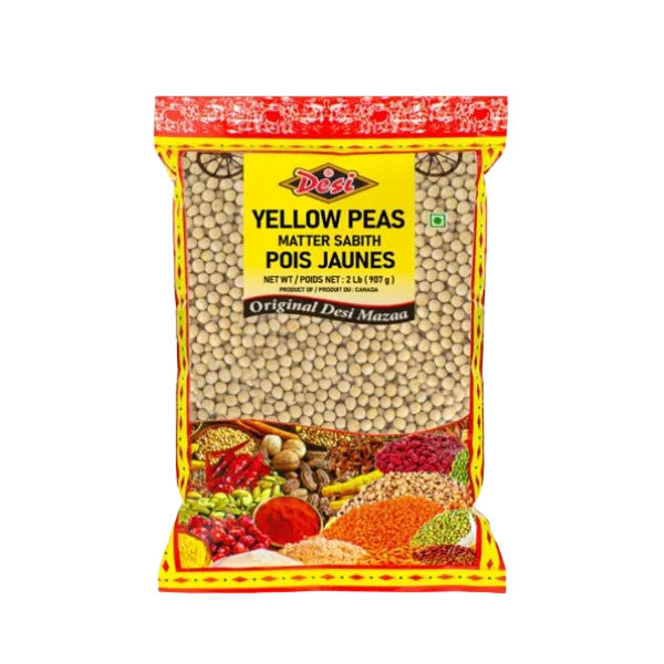 Desi Yellow Peas Whole 2Lb