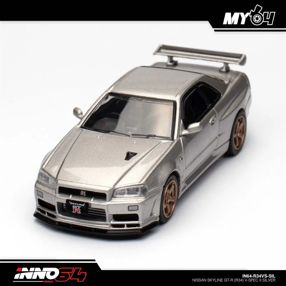 INNO64 | NISSAN SKYLINE GT-R R34 | V-SPEC II SILVER