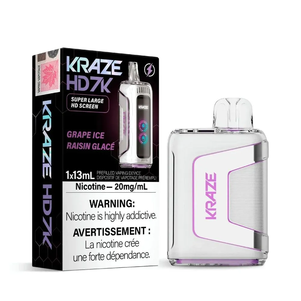 KRAZE HD 7000 GRAPE ICE