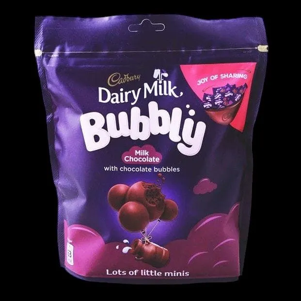 Cadbury Dairy Milk Bubbly Pouch 204Gm