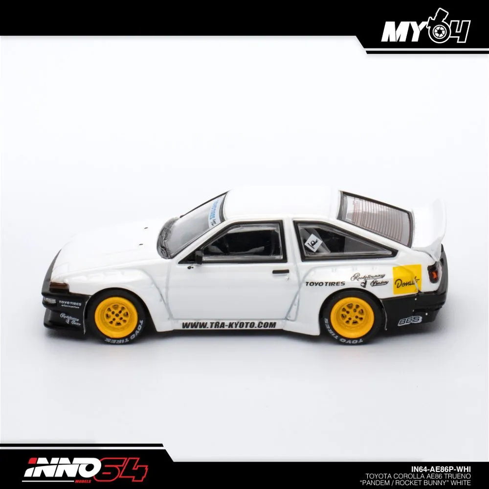 INNO64 | TOYOTA AE86 TRUENO | PANDEM ROCKET BUNNY WHITE