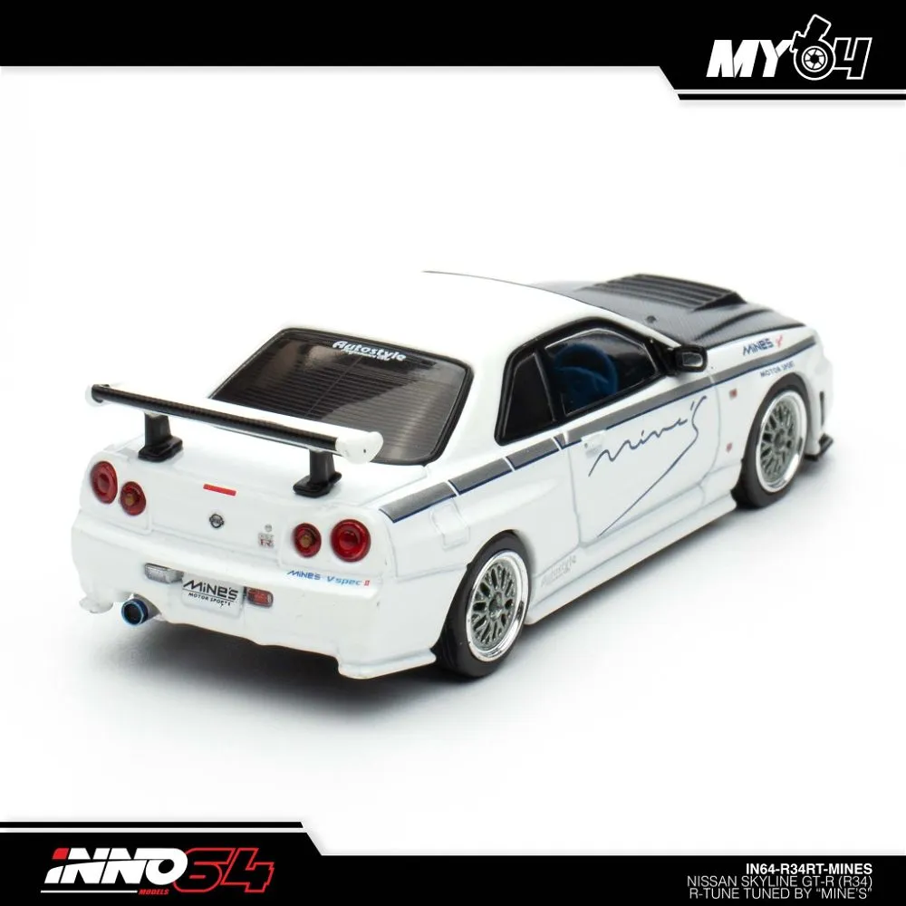 INNO64 | NISSAN SKYLINE GT-R R34 | MINE'S WITH CARBON HOOD