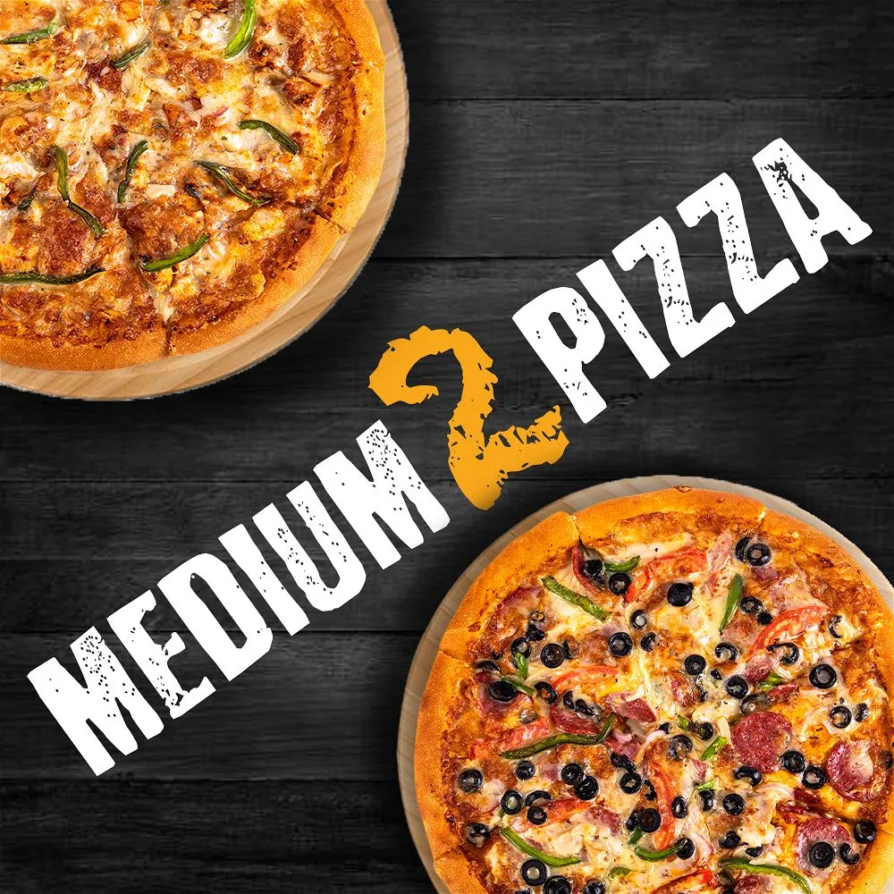 Two Medium Pizza