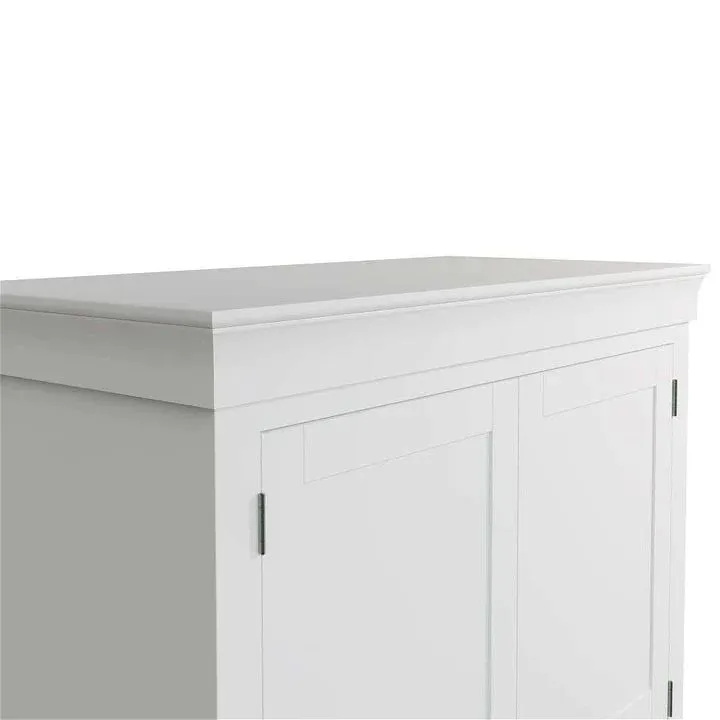 Wilga White 2 Door Wardrobe