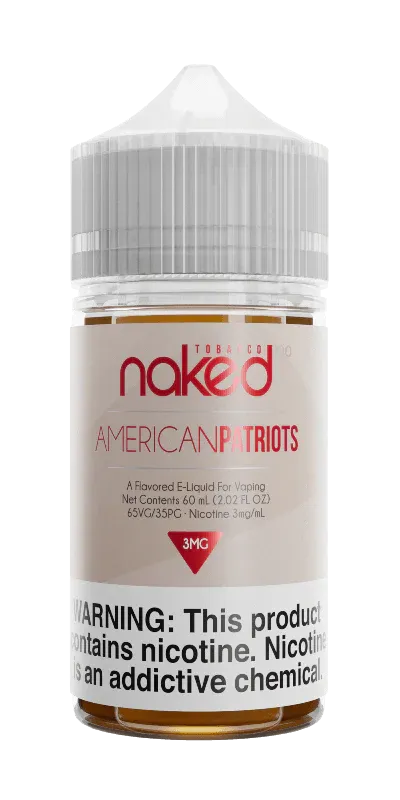 NAKED E-LIQUID AMERICAN PATRIOTS 30ML