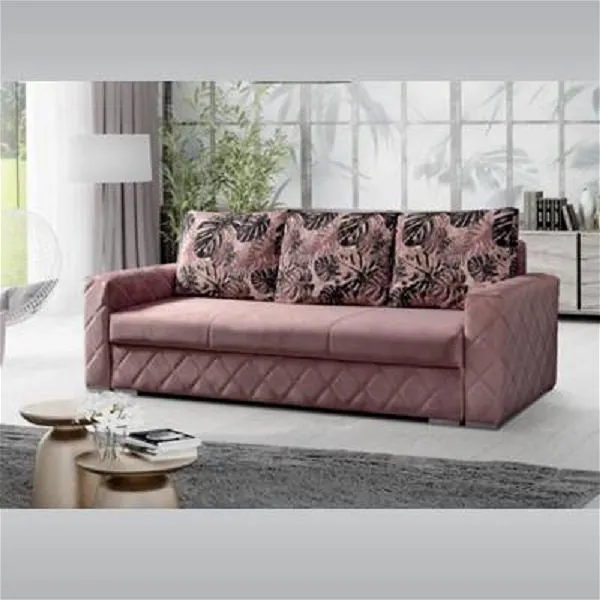 Koslan Pink 3 Seater Sofa Bed