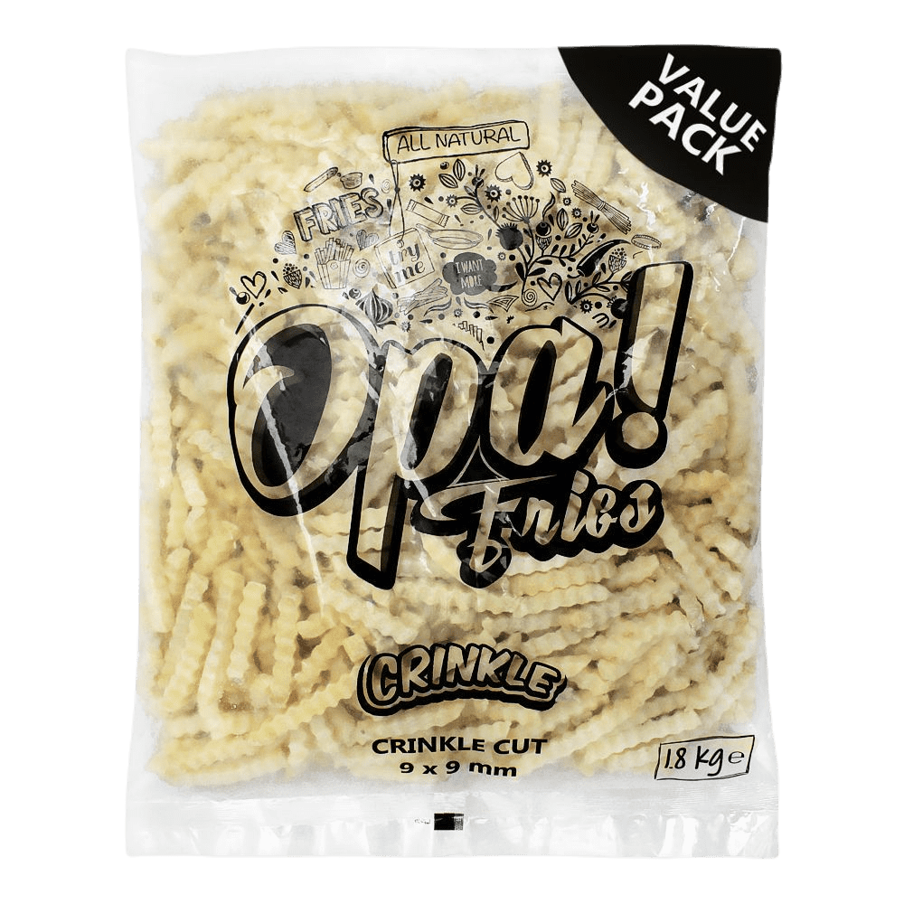 Opa Fries Crinkle  2 Kg Value Pack