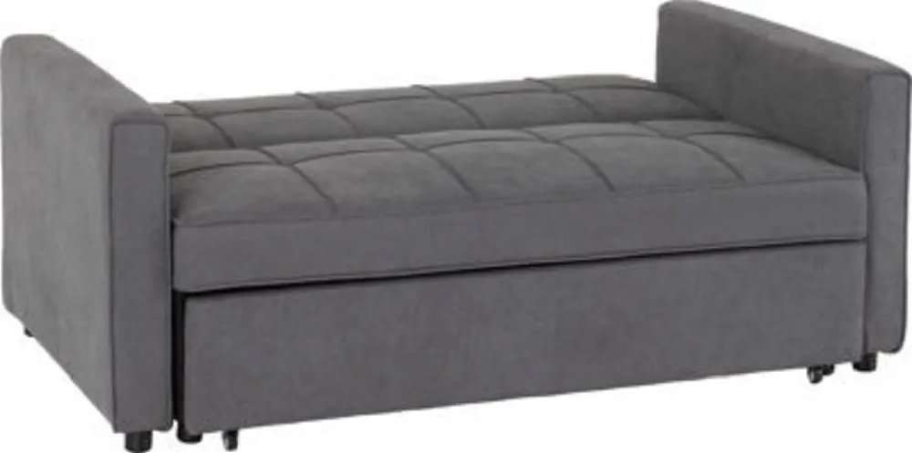 Ascot Dark Grey 2 Seater Fabric Sofa Bed