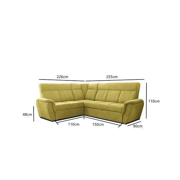 Kota Mustard Sofa Bed