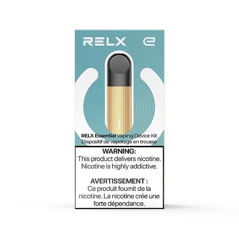 RELX ESSENTIAL VAPING DEVICE KIT (GOLD SPARK)