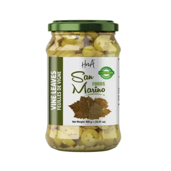 Vine Leaves Glass Jar San Marino (950g x 12)