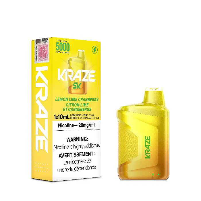 KRAZE 5000  LEMON LIME CRANBERRY