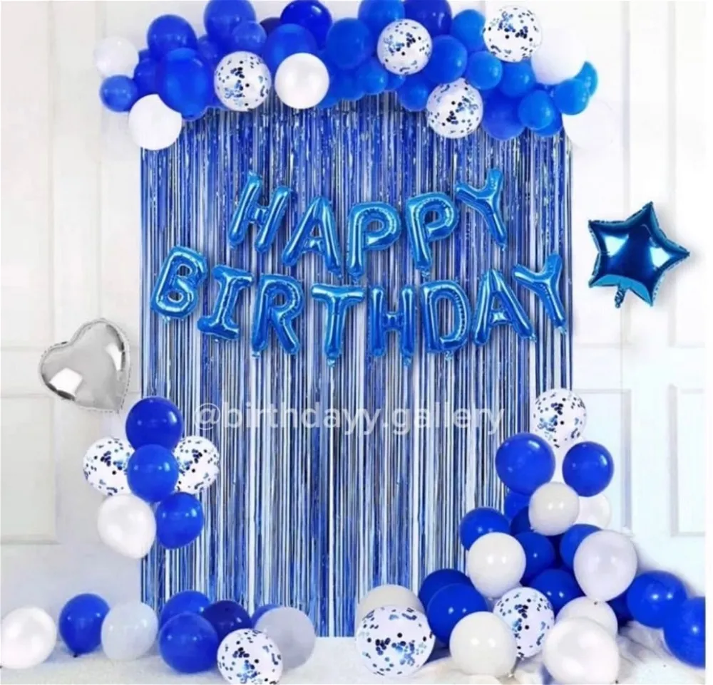 Blue & White Birthday Theme