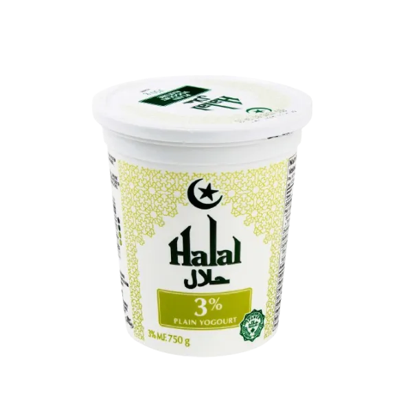 Halal Yogurt 3% Plain 750g