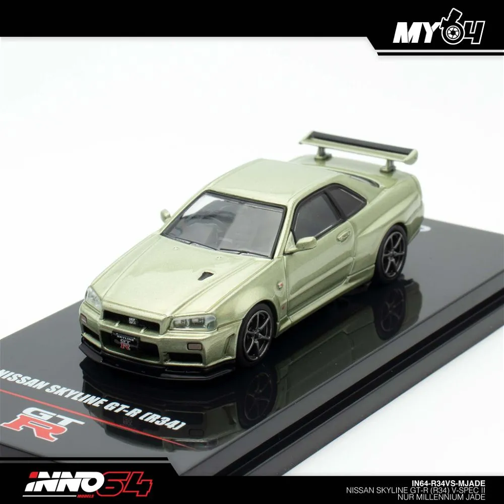 INNO64 | NISSAN SKYLINE GT-R R34 SPEC NUR II | MILLENIUM JADE