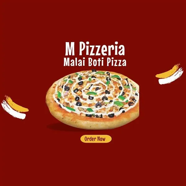 Malai Boti Pizza