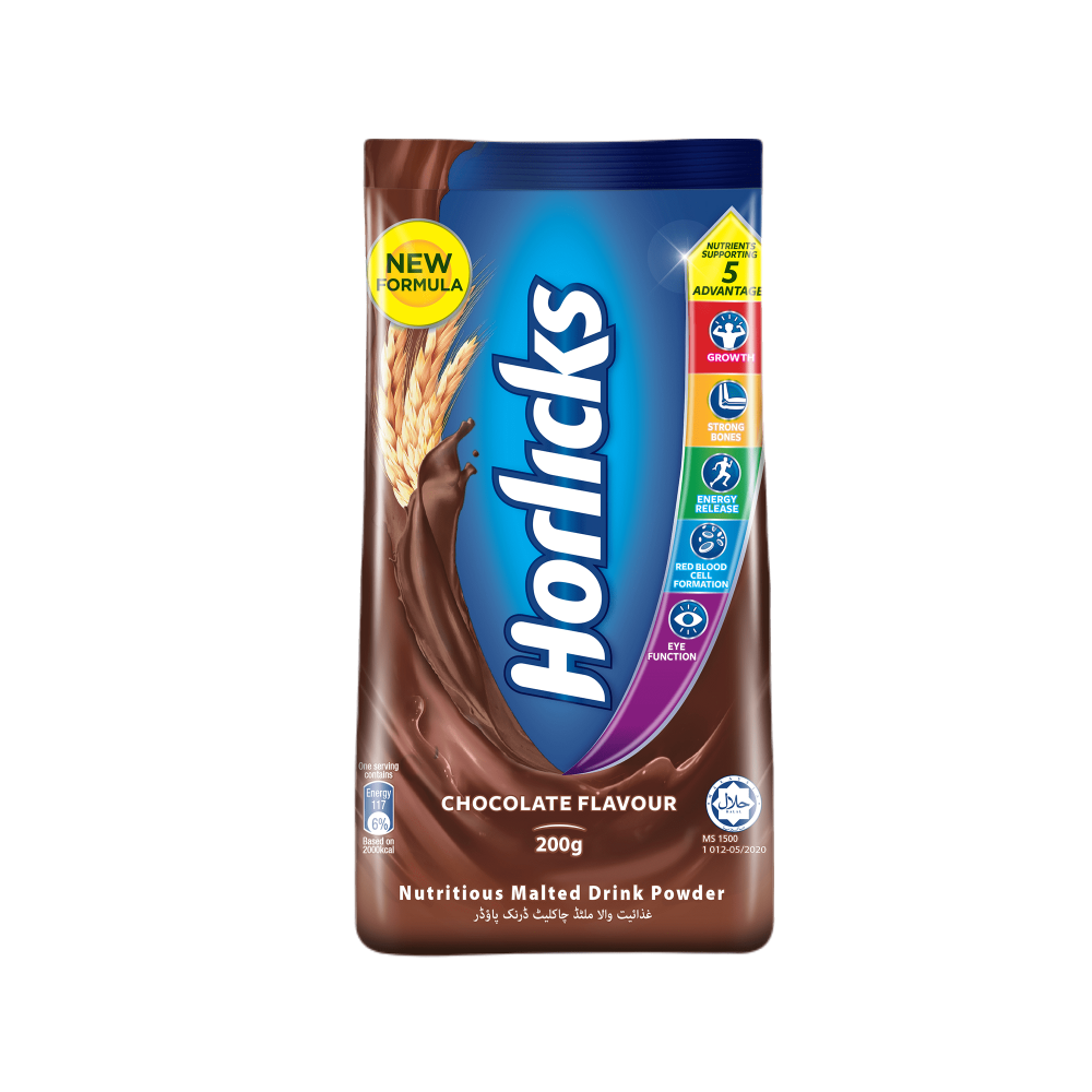 Horlicks Malt Drink Powder Chocolate 200 Gm Pouch