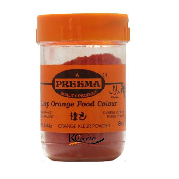 Preema Orange Food Coloring 25g