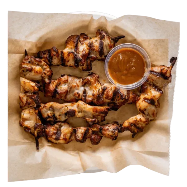 Chicken Satay 6 Skewers 