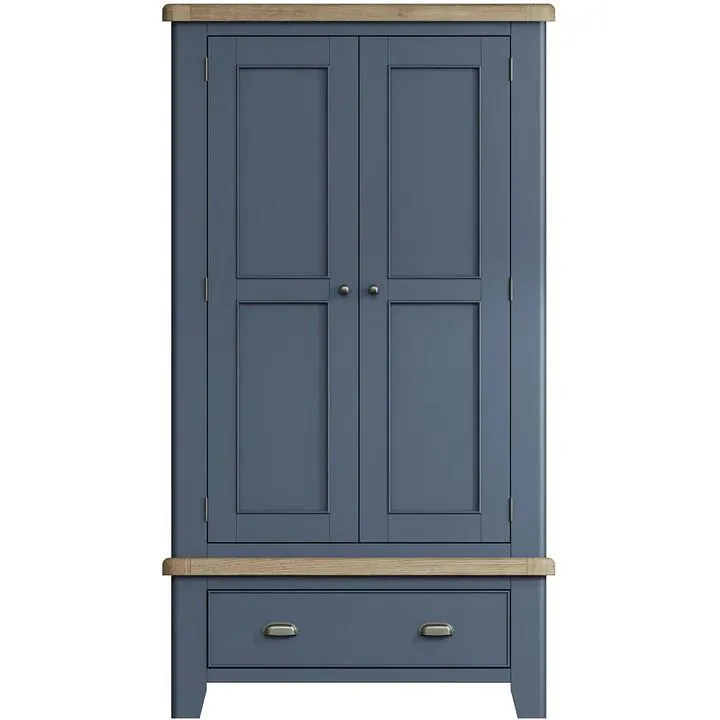 Falcon Blue 2 Door Wardrobe