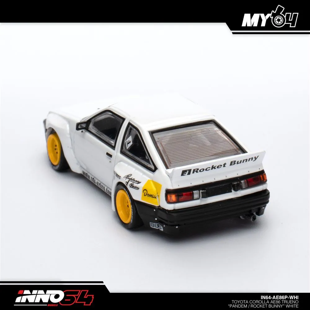 INNO64 | TOYOTA AE86 TRUENO | PANDEM ROCKET BUNNY WHITE