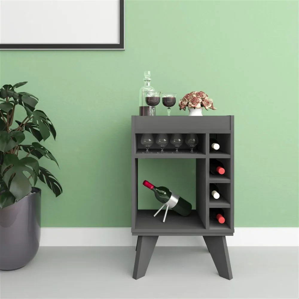 Mini Bar Side Table Grey