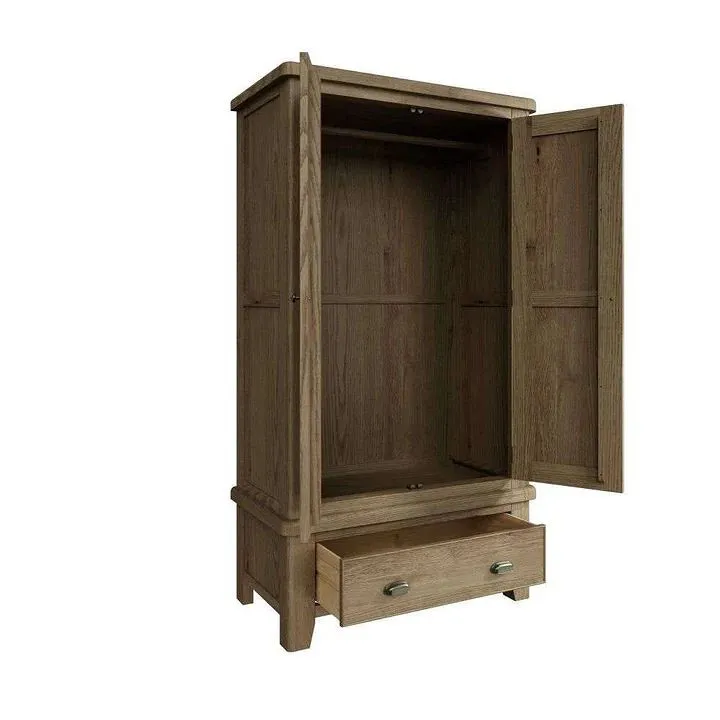 Midland Oak 2 Door Wardrobe