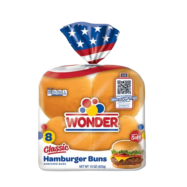 Wonder 8 Bun Hamburger 408g