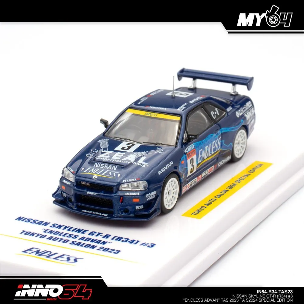 INNO64 | NISSAN SKYLINE GT-R R34 | #3 ENDLESS ADVAN TAS 2023 TA S2024 SPECIAL EDITION