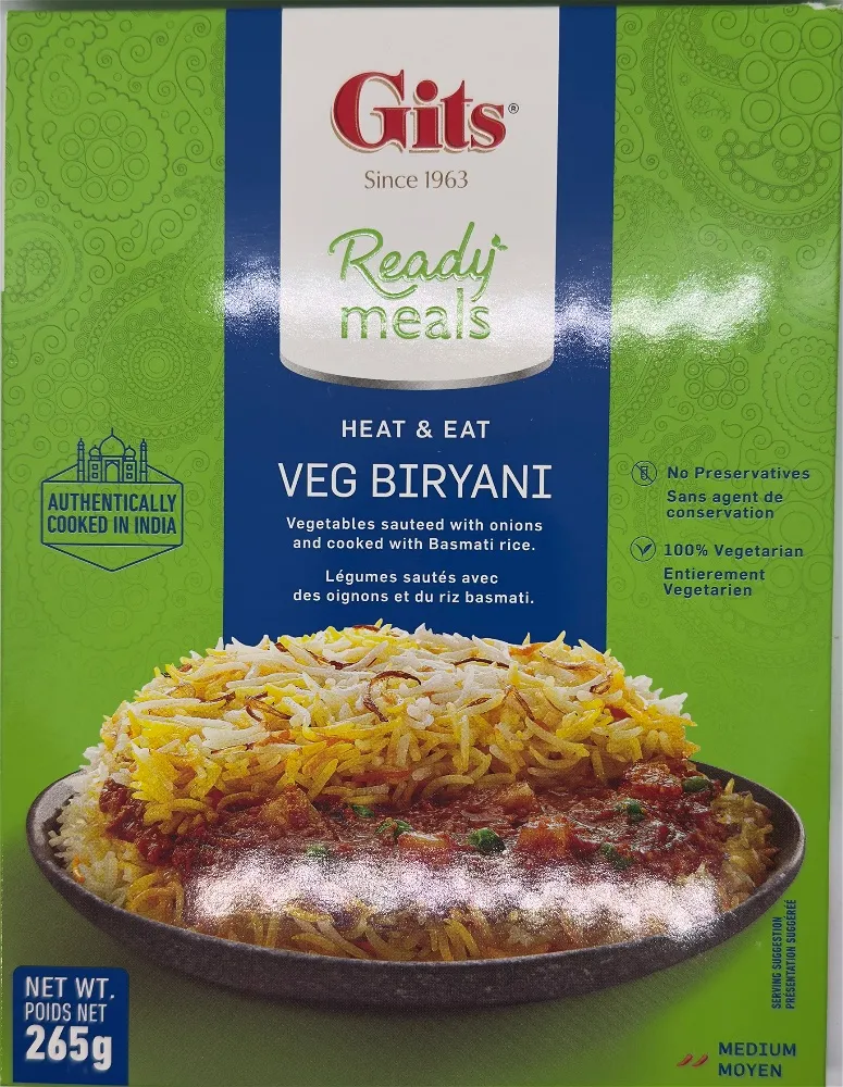 GITS H&E VEG BIRYANI 265G