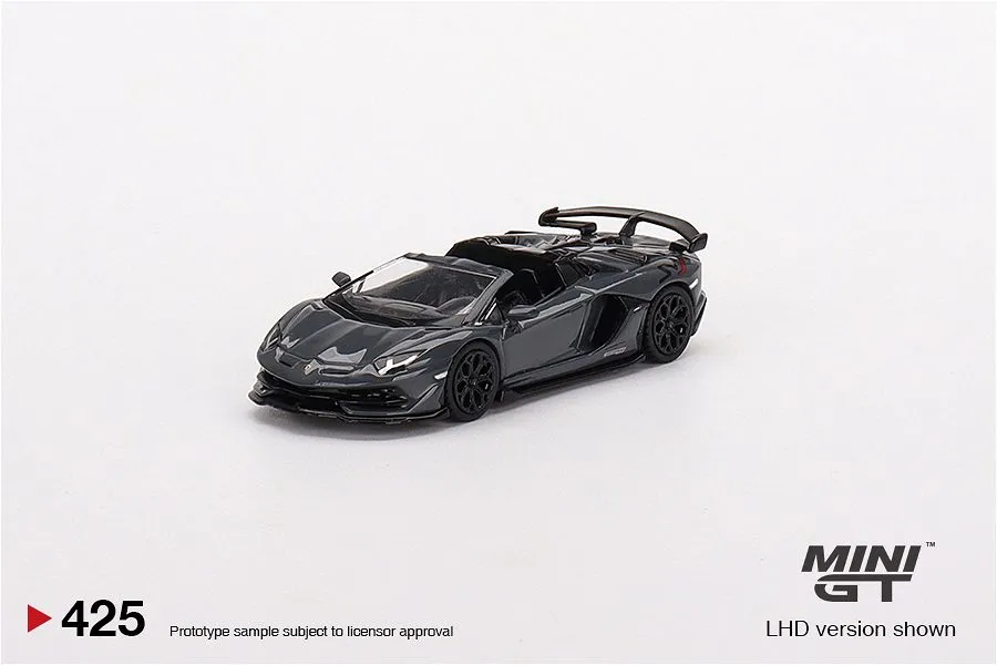 MINI GT | LAMBORGHINI AVENTADOR SVJ ROADSTER GRIGIO TELESTO