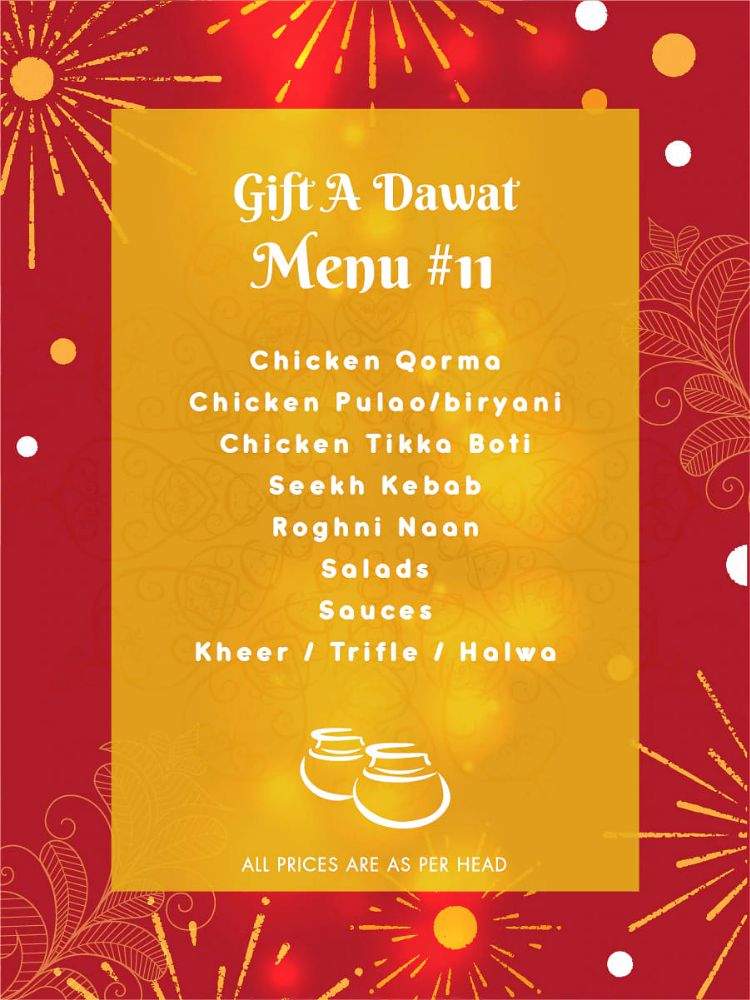 Menu 11 - Gift A Dawat