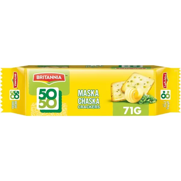 Britannia Biscuits 50 50 Maska Chaska 71 Gm