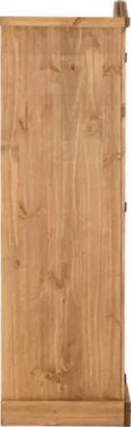 2 Door Wardrobe Distressed Waxed Pine