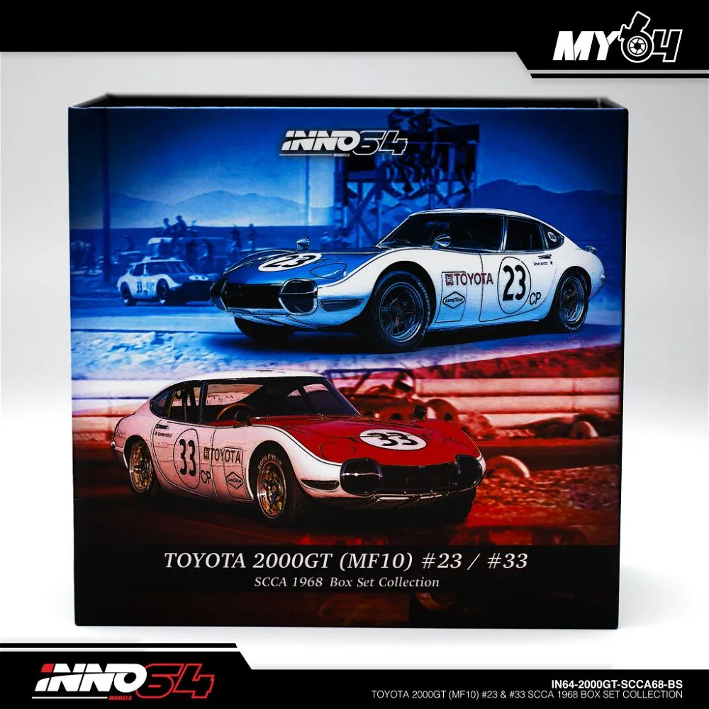 INNO64 | TOYOTA 2000GT | MF-10 #23 & #24 SCCA 1968 BOX SET COLLECTION