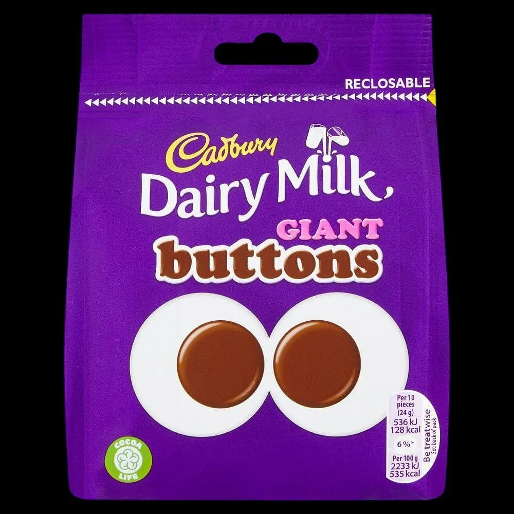 Cadbury Dairy Milk Giant Buttons 95G