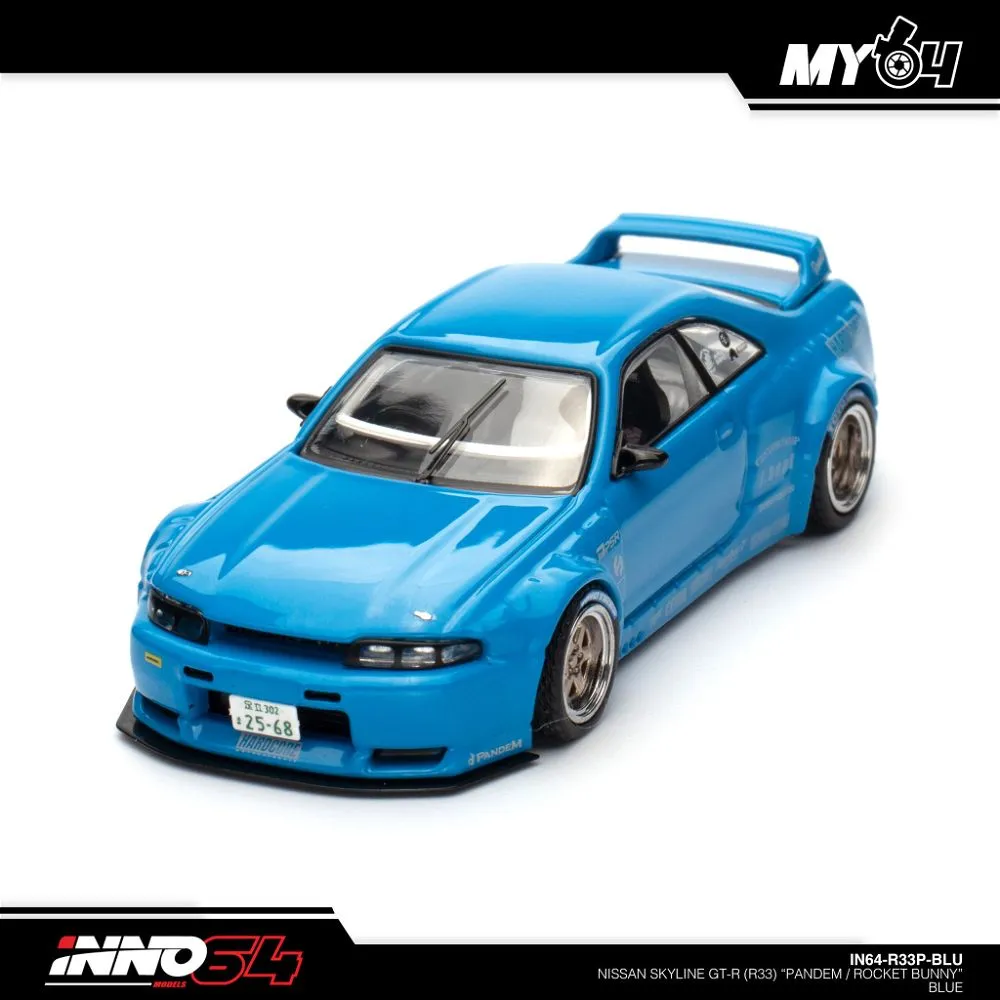 INNO64 | NISSAN SKYLINE GT-R R33 PANDEM | BLUE