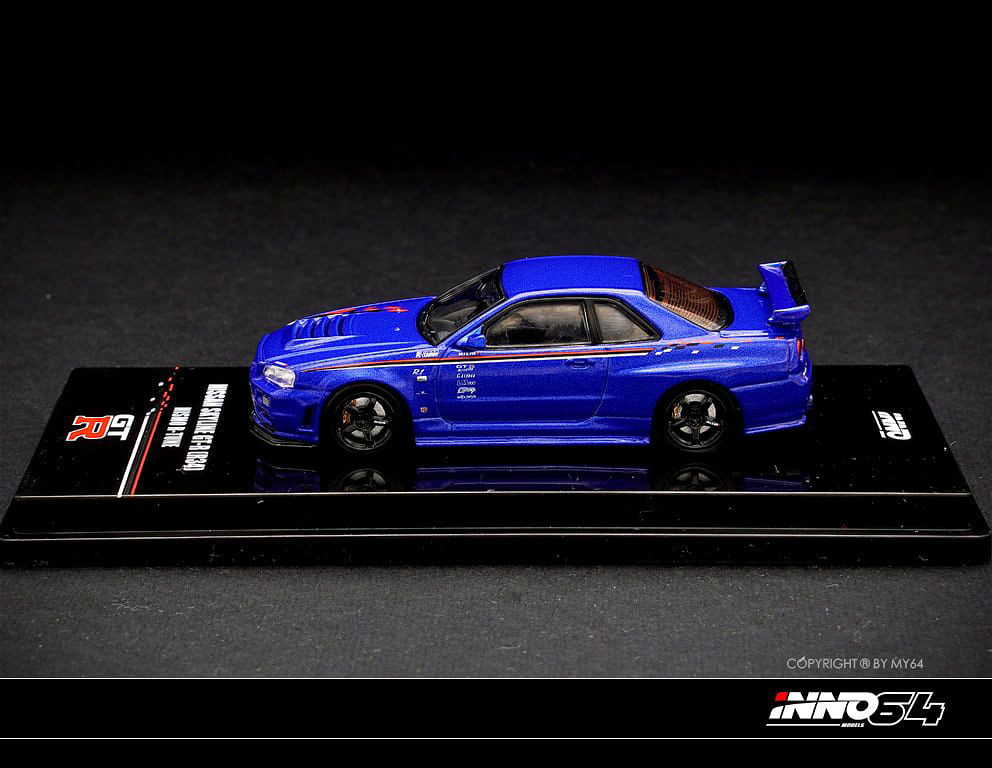 INNO64 | NISSAN SKYLINE GT-R R34 R-TUNE | BLUE