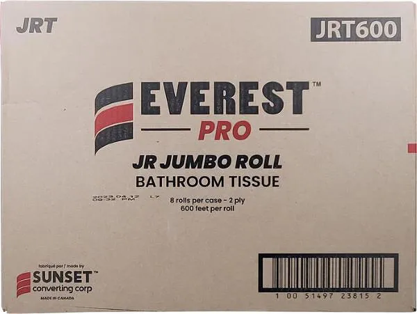 JRT Jumbo Bathroom Roll 2 Ply - Everest Pro