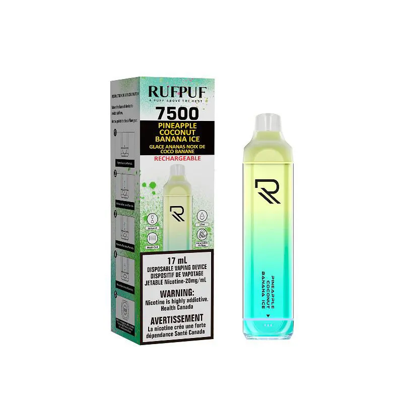 RUFPUF 7500 PINEAPPLE COCONUT BANANA ICE