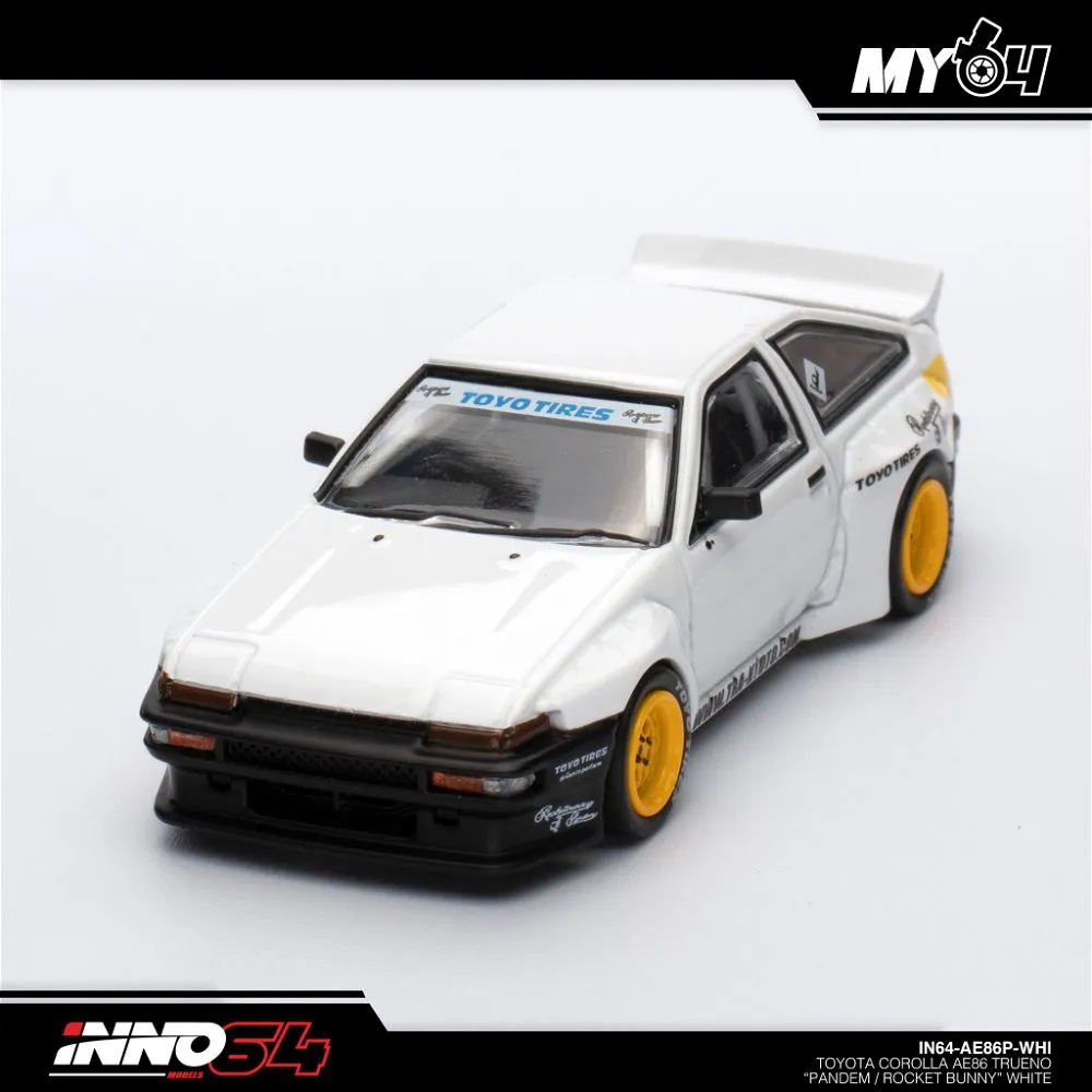 INNO64 | TOYOTA AE86 TRUENO | PANDEM ROCKET BUNNY WHITE