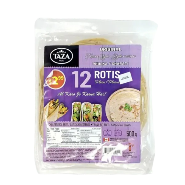 Taza Phulka Rotis 12pc Original 500g