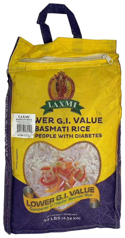 LAXMI DIABETIC RICE LOWER G.I. 10 LBS