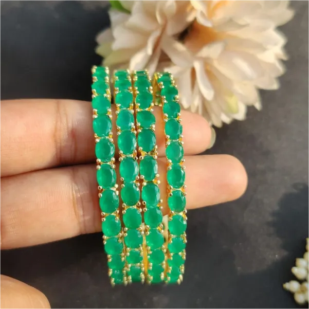 Green Bangle Set